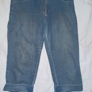 Blue jeans 3/4 lenght pant